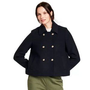 Nili Lotan Cropped Pea Coat